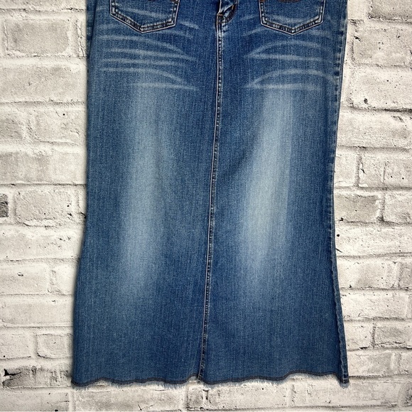 Vintage Y2K Denim Maxi Skirt Size 11 - Picture 3 of 10